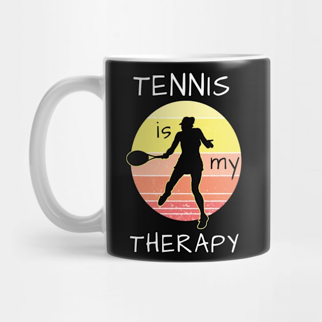 Tennis Is My Therapy by Dogefellas